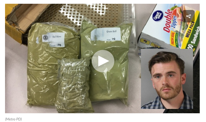 Tennessee man arrested for kratom